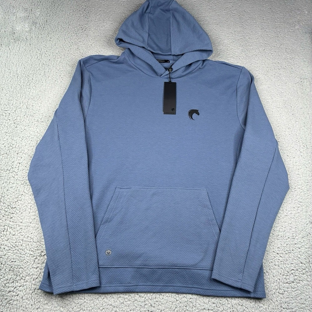 Greyson Troy Hoodie Men's XL Vintage Indigo Blue Performance Pullover NWT